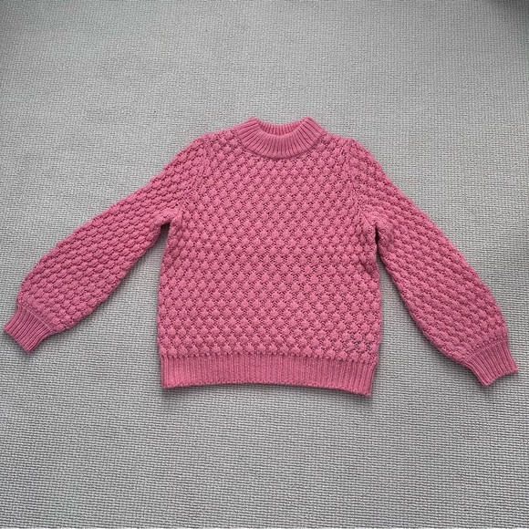 H&M pink balloon sleeve sweater - Picture 2 of 8